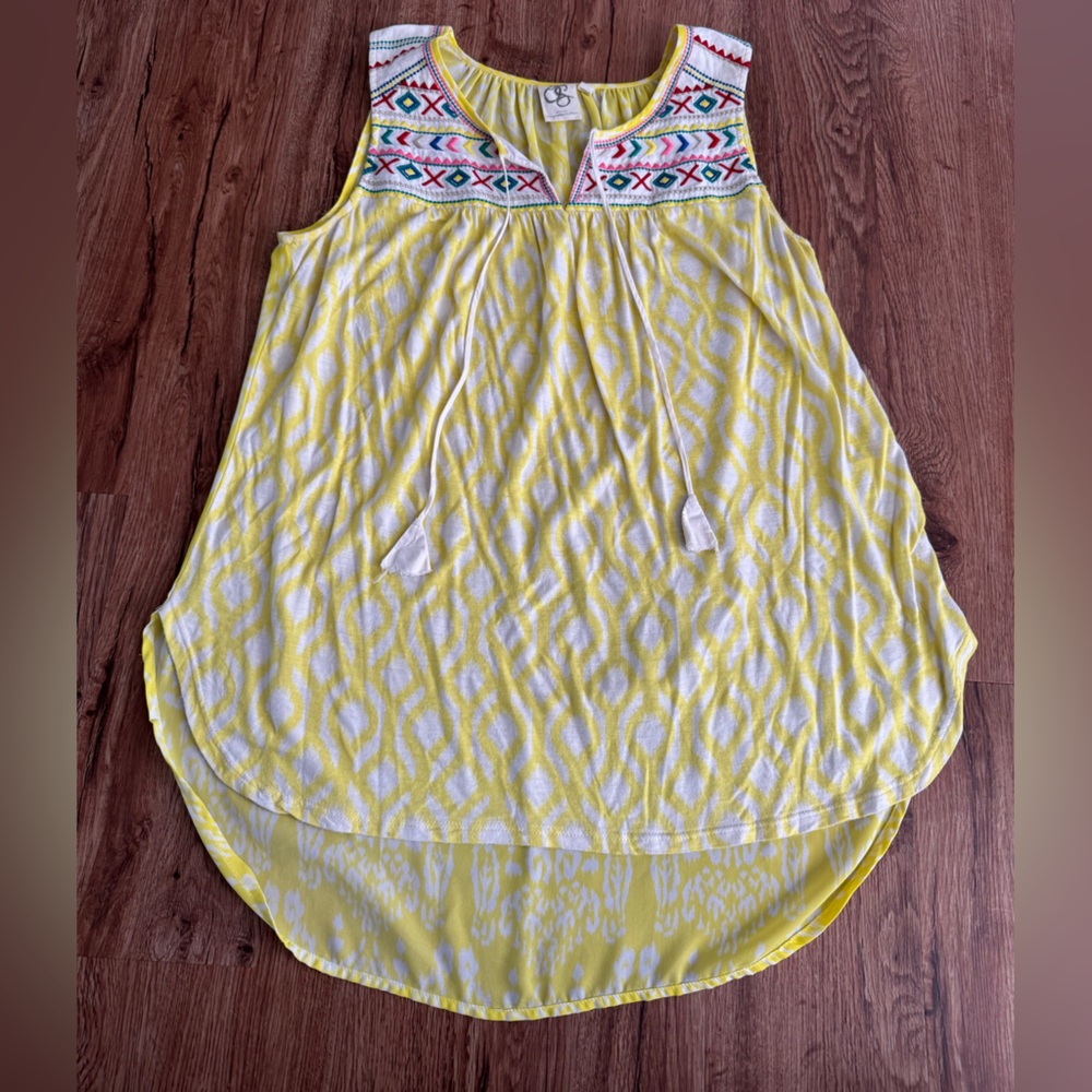 Great condition Anthropologie flowy long tank top size medium